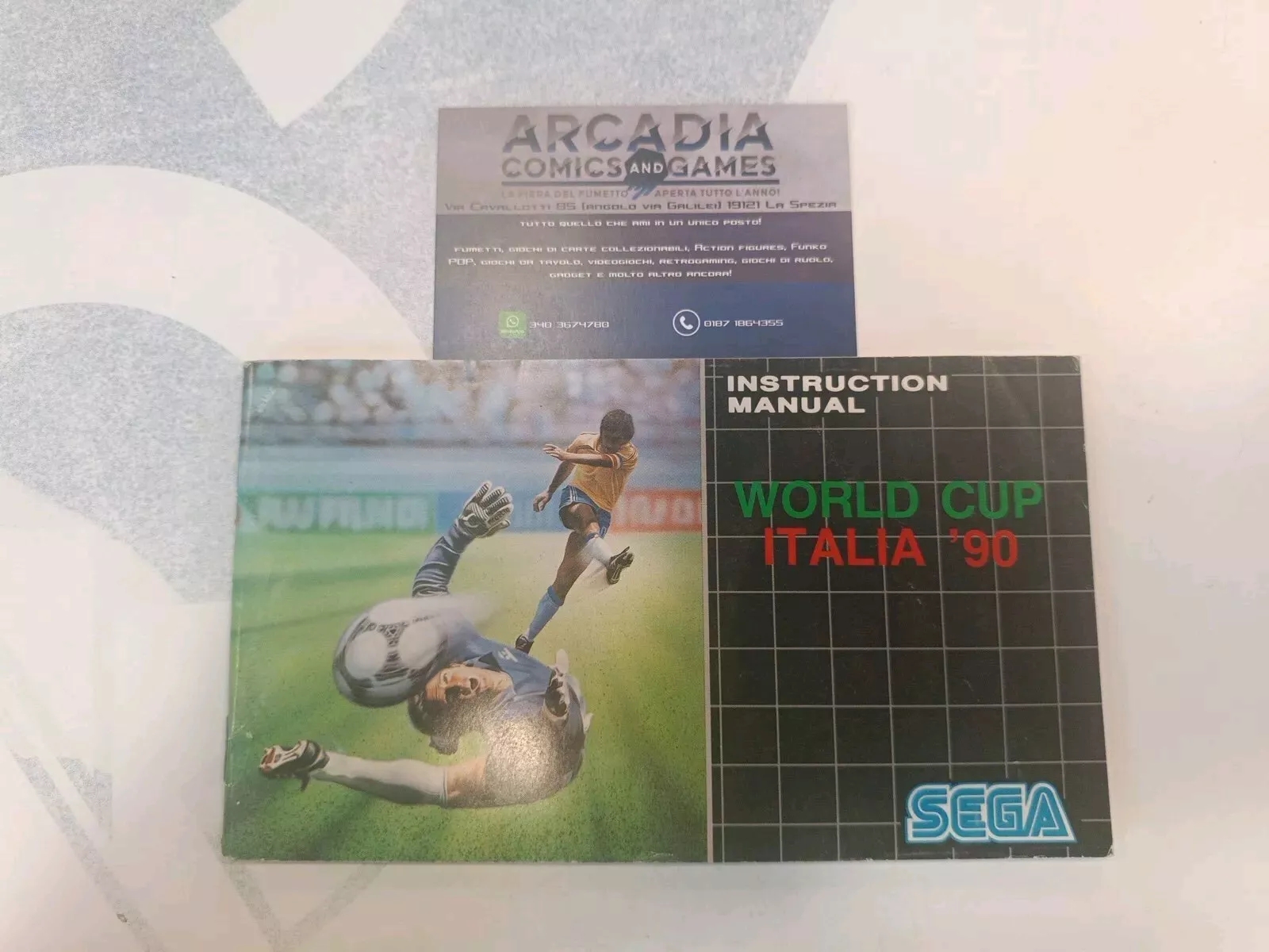 World Cup Italia 90 Manuale Di Istruzioni Mega Drive SEGA PAL